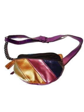 🔥3AM Forever Mulyicolor Metallic Leather Fanny Pack